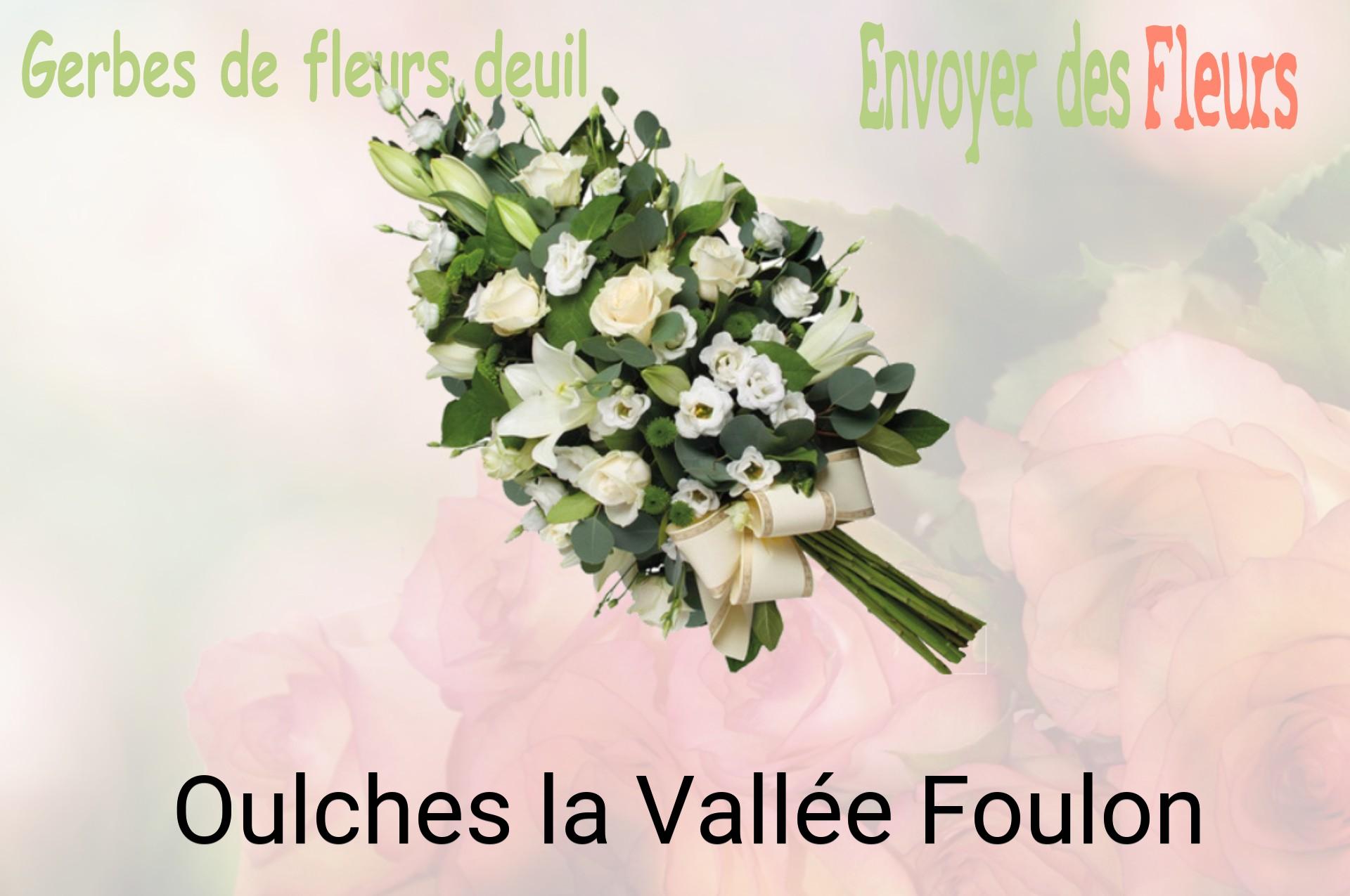 Gerbe de fleurs de deuil livrée à Oulches-la-Vallée-Foulon